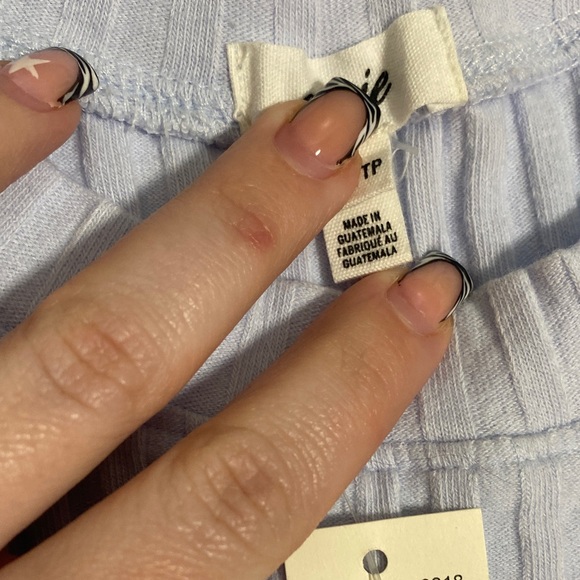 Sleeveless Ribbed Knit Top - Light Blue NWT - Picture 3 of 4